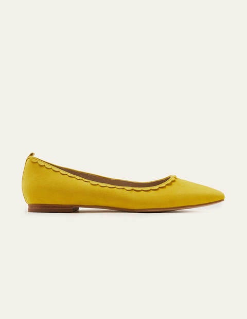 Olive Ballerinas - Chartreuse | Boden UK