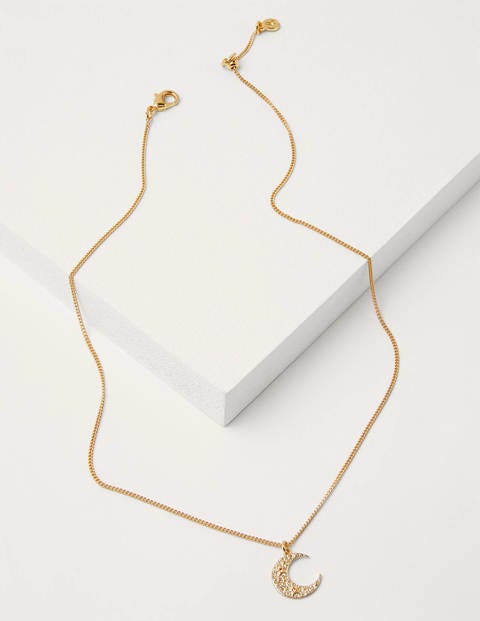 Pendant Necklace - Gold Moon Pendant Necklace - Gold Moon