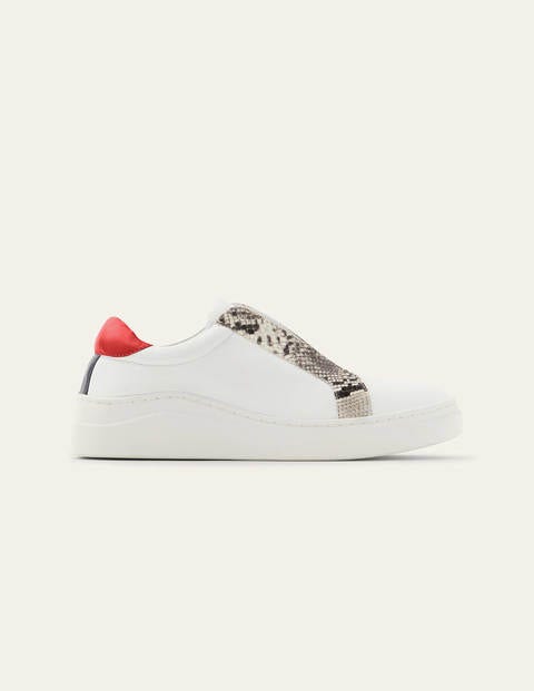 Clea Turnschuhe - Weiß, Schlangenmuster Clea Turnschuhe - Weiß, Schlangenmuster