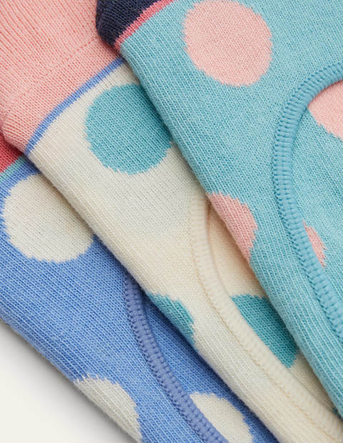 Füßlinge im 3er-Pack - Rosa/Bunt, Getupft Füßlinge im 3er-Pack - Rosa/Bunt, Getupft