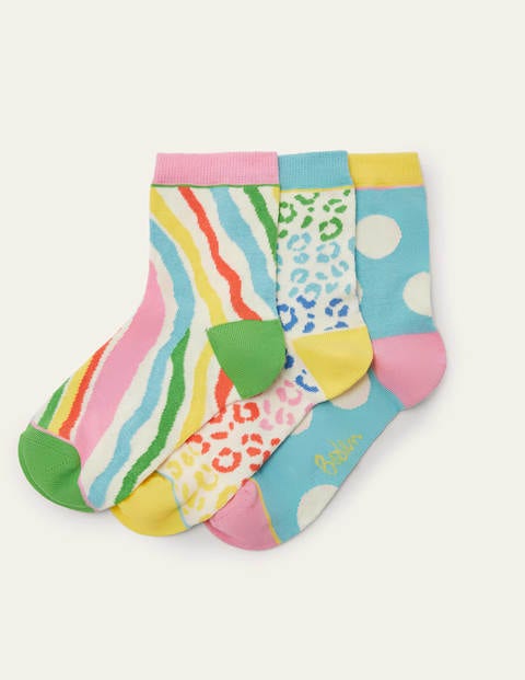 3 Pack Ankle Socks - Multi 3 Pack Ankle Socks - Multi