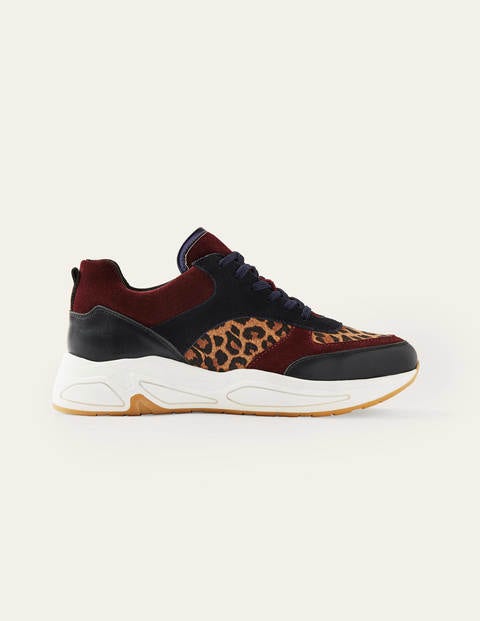 Rhea Trainers - Navy/Leopard Rhea Trainers - Navy/Leopard