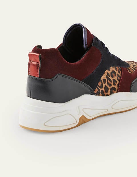 Rhea Trainers - Navy/Leopard Rhea Trainers - Navy/Leopard