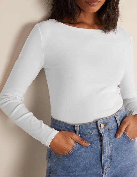 Essential Boatneck - White Essential Boatneck - White