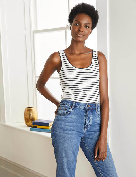 Essential Tank - Ivory/Navy Essential Tank - Ivory/Navy