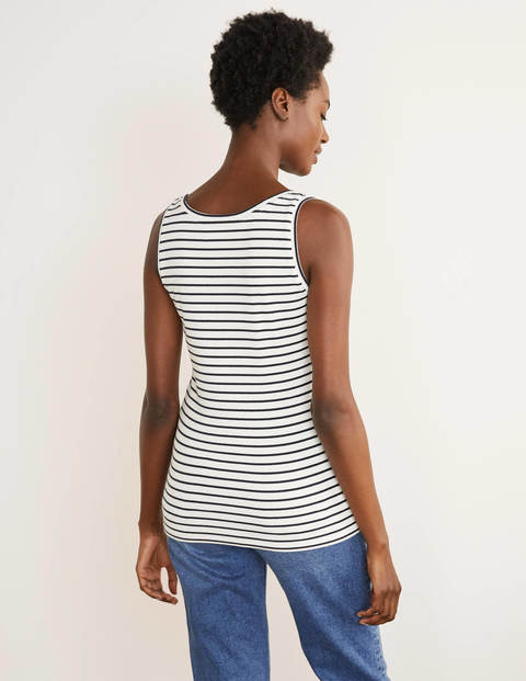 Essential Tank - Ivory/Navy Essential Tank - Ivory/Navy