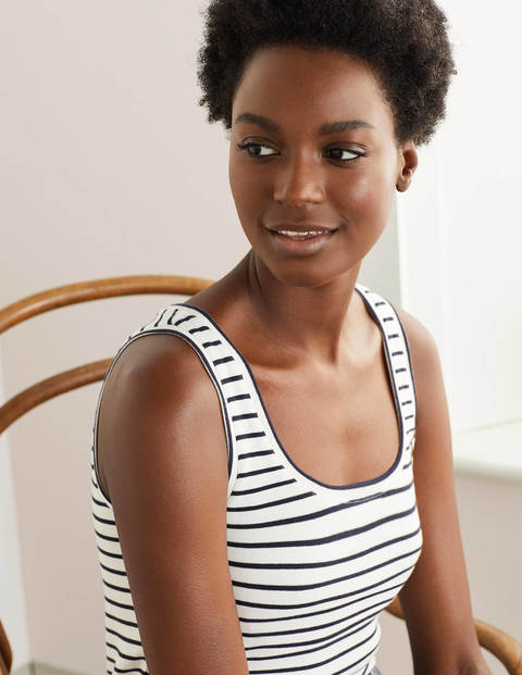 Essential Tank - Ivory/Navy Essential Tank - Ivory/Navy