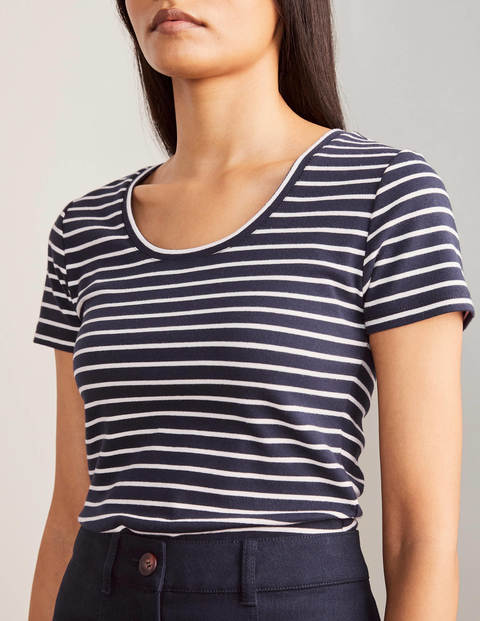 Essential Short Sleeve Tee - Navy/Ivory Essential Short Sleeve Tee - Navy/Ivory