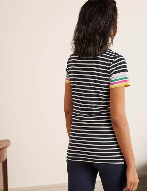 Short Sleeve Breton - Rainbow Cuff Short Sleeve Breton - Rainbow Cuff