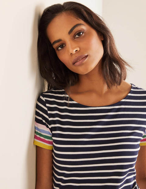 Short Sleeve Breton - Rainbow Cuff Short Sleeve Breton - Rainbow Cuff