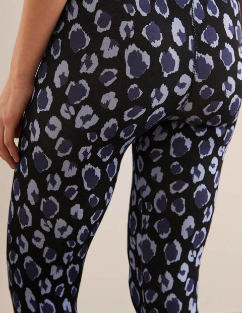 Legging court fétiche - Noir, motif léopard esquissé Legging court fétiche - Noir, motif léopard esquissé