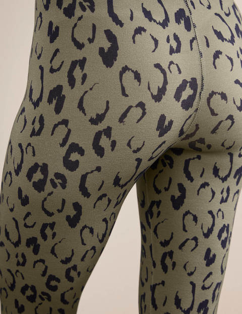 Favourite Cropped Leggings - Alder and Navy, Leopard Sketch Favourite Cropped Leggings - Alder and Navy, Leopard Sketch