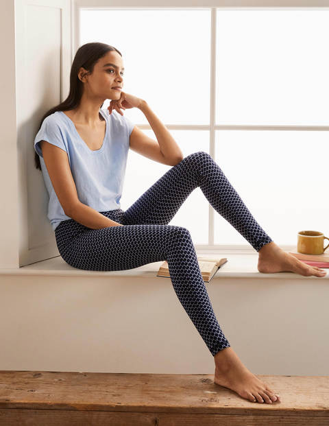 Favourite Leggings - Navy, Flower Bud Favourite Leggings - Navy, Flower Bud