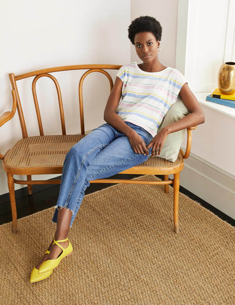 Robyn Jersey Tee - Pastel Multistripe Robyn Jersey Tee - Pastel Multistripe