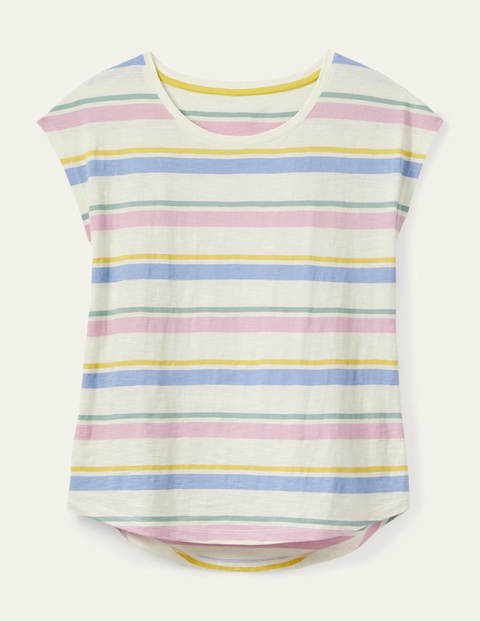 Robyn Jersey Tee - Pastel Multistripe Robyn Jersey Tee - Pastel Multistripe