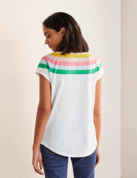 T-shirt Robyn en jersey - Rayé arc-en-ciel sucette T-shirt Robyn en jersey - Rayé arc-en-ciel sucette