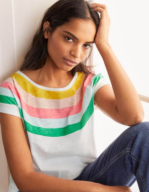 T-shirt Robyn en jersey - Rayé arc-en-ciel sucette T-shirt Robyn en jersey - Rayé arc-en-ciel sucette