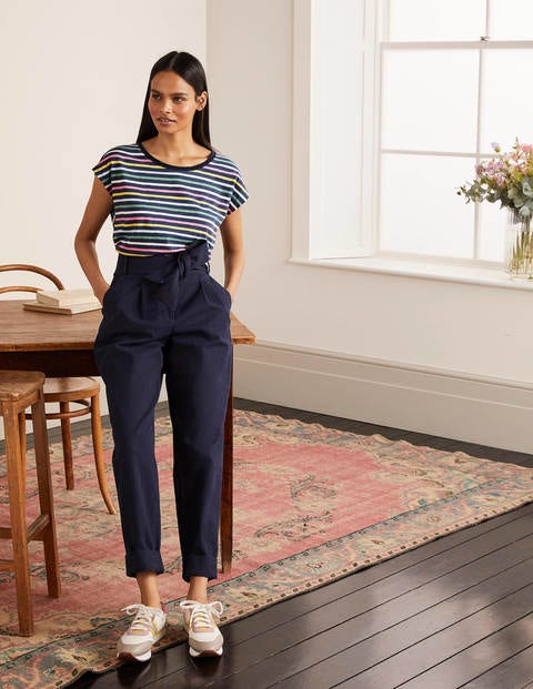 Robyn Jersey Tee - Mariner Pastel Multistripe Robyn Jersey Tee - Mariner Pastel Multistripe