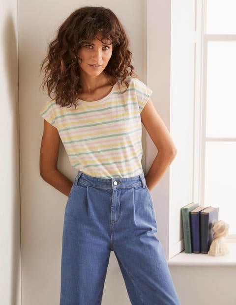 T-shirt Robyn en jersey - Rayé multi délavé T-shirt Robyn en jersey - Rayé multi délavé