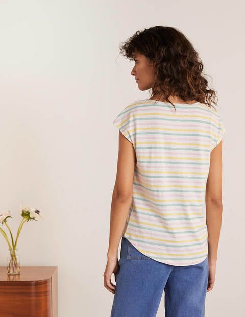 T-shirt Robyn en jersey - Rayé multi délavé T-shirt Robyn en jersey - Rayé multi délavé