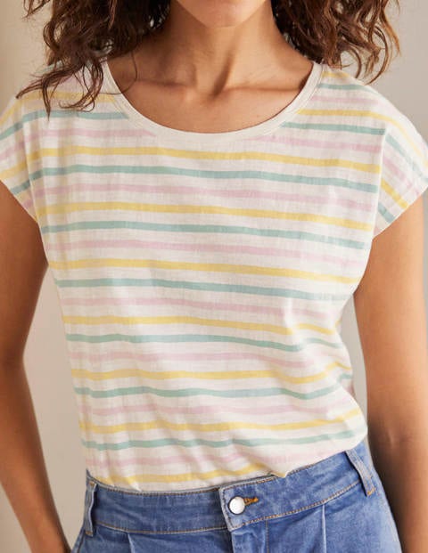 T-shirt Robyn en jersey - Rayé multi délavé T-shirt Robyn en jersey - Rayé multi délavé