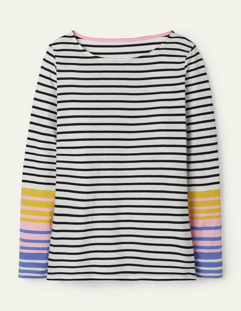 Long Sleeve Breton - Spring Blossom and Gulf Blue Long Sleeve Breton - Spring Blossom and Gulf Blue