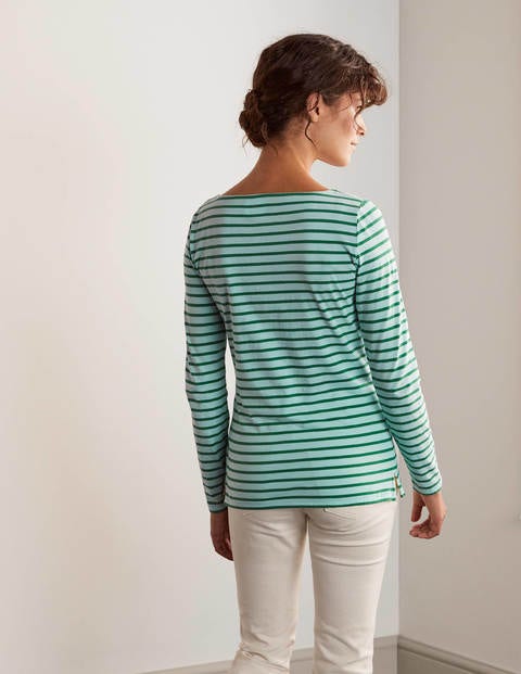 Long Sleeve Breton - Spearmint/ Green Long Sleeve Breton - Spearmint/ Green