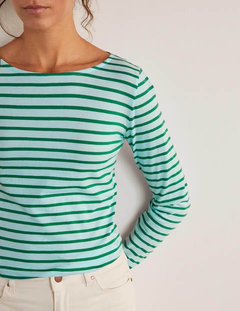 Long Sleeve Breton - Spearmint/ Green Long Sleeve Breton - Spearmint/ Green