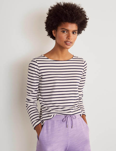 Long Sleeve Breton - Ivory/Navy Long Sleeve Breton - Ivory/Navy