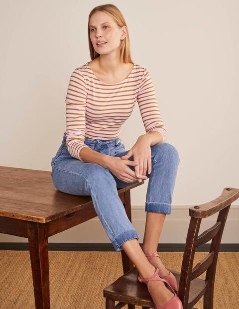 Long Sleeve Breton - Spring Blossom/ Frankincense Long Sleeve Breton - Spring Blossom/ Frankincense