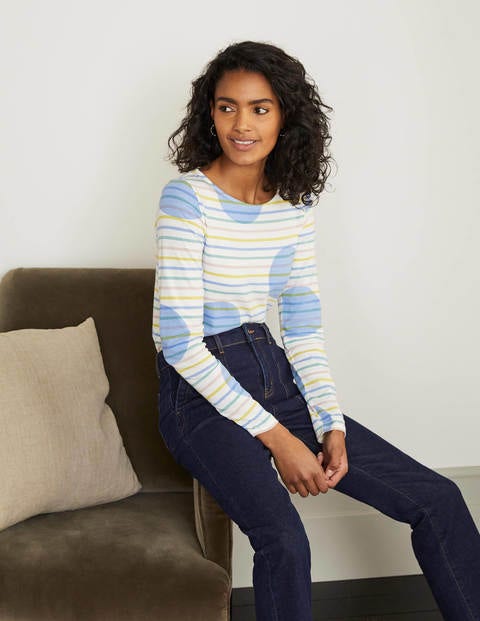 Long Sleeve Breton - Pastel Rainbow Stripe Long Sleeve Breton - Pastel Rainbow Stripe
