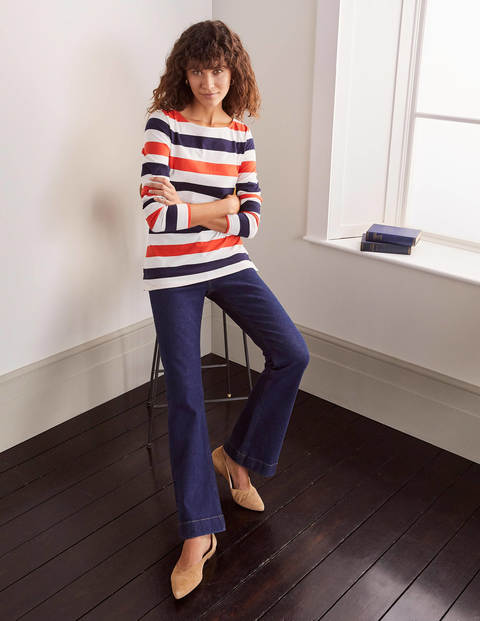 Long Sleeve Breton - Cherry Red/ Navy Long Sleeve Breton - Cherry Red/ Navy