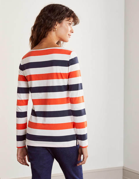 Long Sleeve Breton - Cherry Red/ Navy Long Sleeve Breton - Cherry Red/ Navy