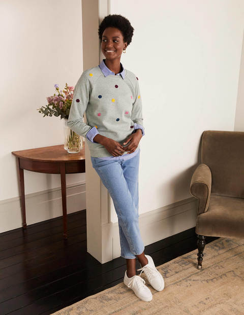 The Sweatshirt - Grey Marl, Boucle Spot The Sweatshirt - Grey Marl, Boucle Spot