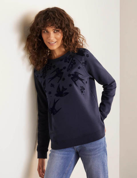 The Sweatshirt - Navy, Magical Bird Placement The Sweatshirt - Navy, Magical Bird Placement