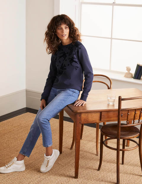 The Sweatshirt - Navy, Magical Bird Placement The Sweatshirt - Navy, Magical Bird Placement