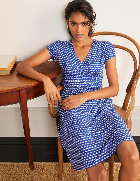 Lola Jersey Dress - Summit, Scallop Row Lola Jersey Dress - Summit, Scallop Row