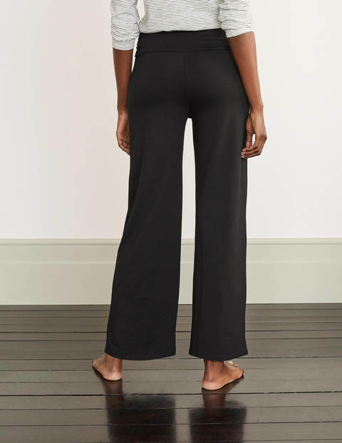 Wide Leg Jersey Trousers - Black Wide Leg Jersey Trousers - Black