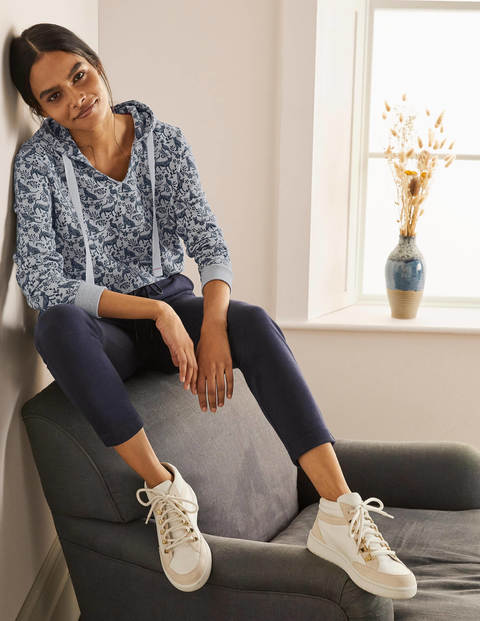 Jersey Lounge Hoodie - Grey Marl, Daydream Mono Jersey Lounge Hoodie - Grey Marl, Daydream Mono