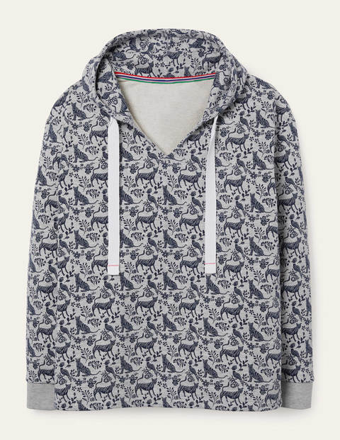 grey marl hoodie