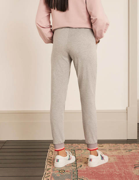 Cuffed Jersey Joggers - Grey Marl Cuffed Jersey Joggers - Grey Marl