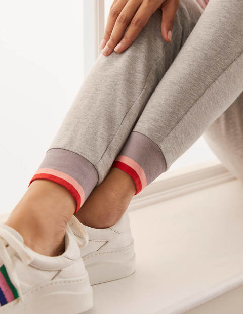 Cuffed Jersey Joggers - Grey Marl Cuffed Jersey Joggers - Grey Marl