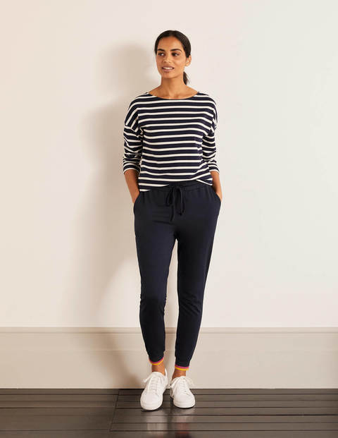 Jersey-Jogginghose mit Bündchen - Navy Jersey-Jogginghose mit Bündchen - Navy