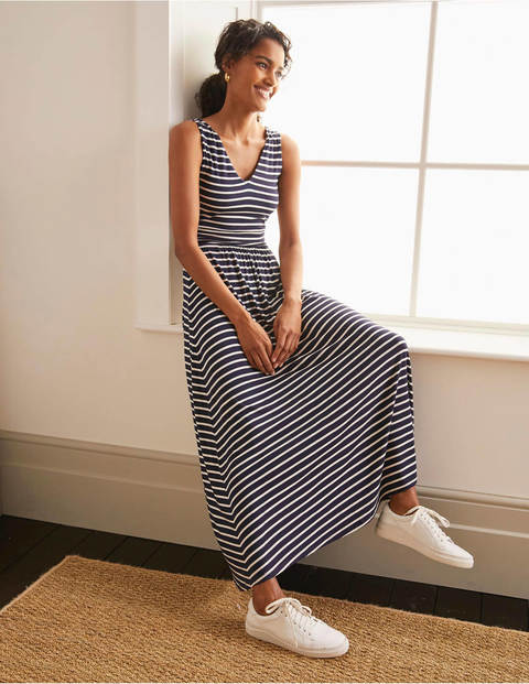 Sienna Jersey Maxi Dress - Navy/Ivory Sienna Jersey Maxi Dress - Navy/Ivory