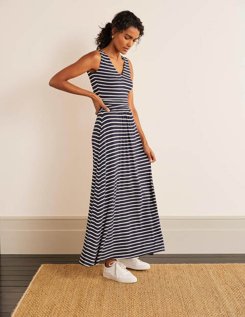 Sienna Jersey Maxi Dress - Navy/Ivory Sienna Jersey Maxi Dress - Navy/Ivory