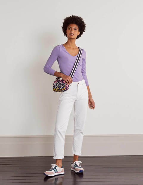 Double Layer V-neck Top - Cool Violet Double Layer V-neck Top - Cool Violet