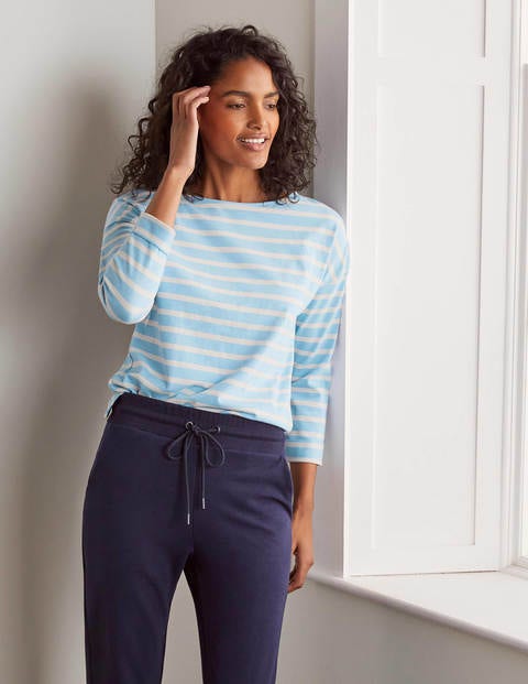 Rosie Jerseyshirt - Eisblau/Naturweiß Rosie Jerseyshirt - Eisblau/Naturweiß