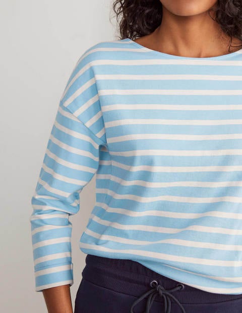 Rosie Jerseyshirt - Eisblau/Naturweiß Rosie Jerseyshirt - Eisblau/Naturweiß