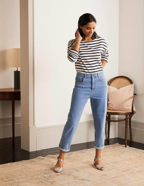Rosie Jersey Top - Ivory/Navy Rosie Jersey Top - Ivory/Navy