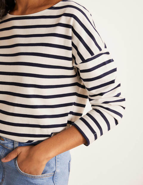 Rosie Jersey Top - Ivory/Navy Rosie Jersey Top - Ivory/Navy